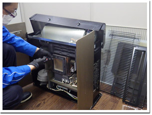 ストーブ分解清掃・修理画像